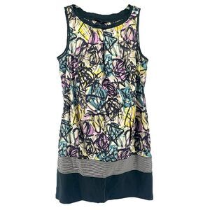 BCBGMAXAZRIA Women’s Abstract Mixed Print Sleeveless Dress Multicolor Size 8